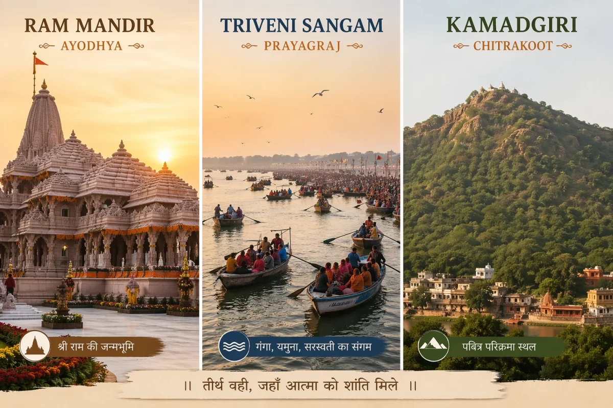 Ram Mandir - triveni sangam - Kamad giri